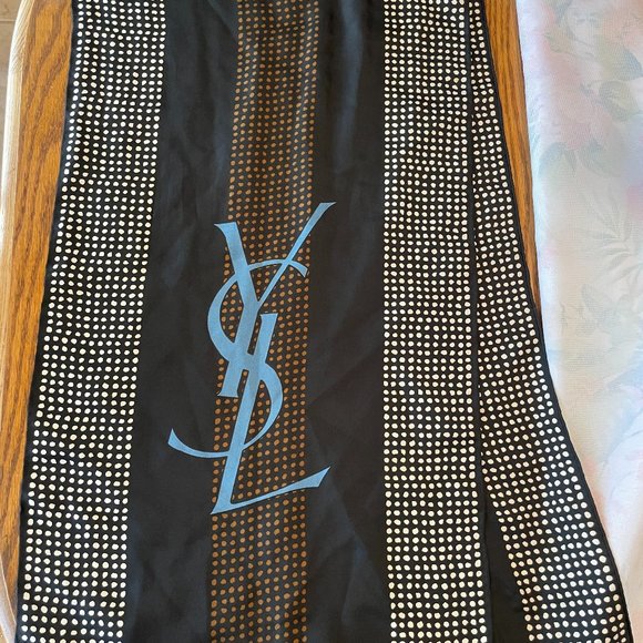 Saint Laurent 100% Silk Scarf - Picture 1 of 4